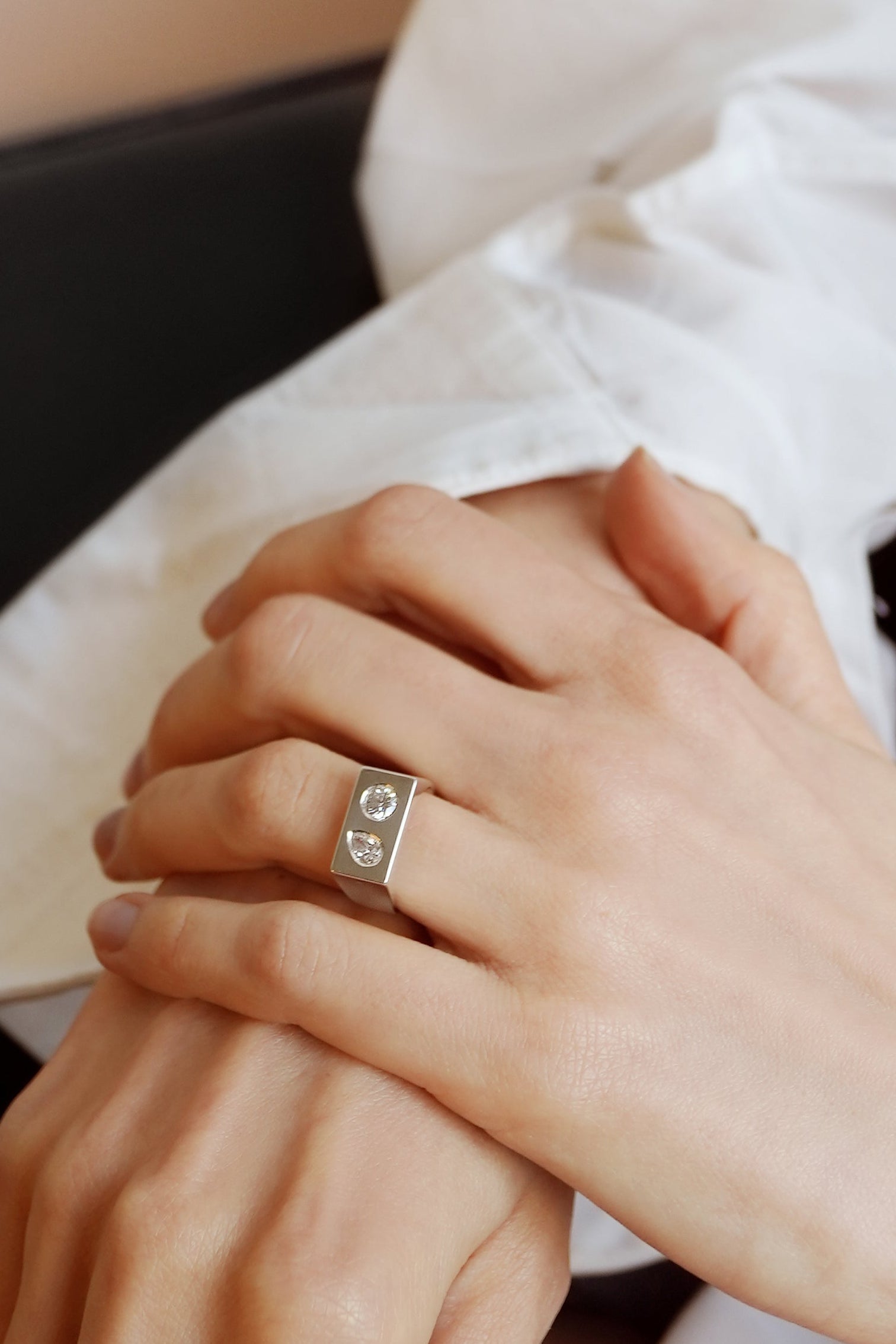 Bague Moonlight Argent et Diamant