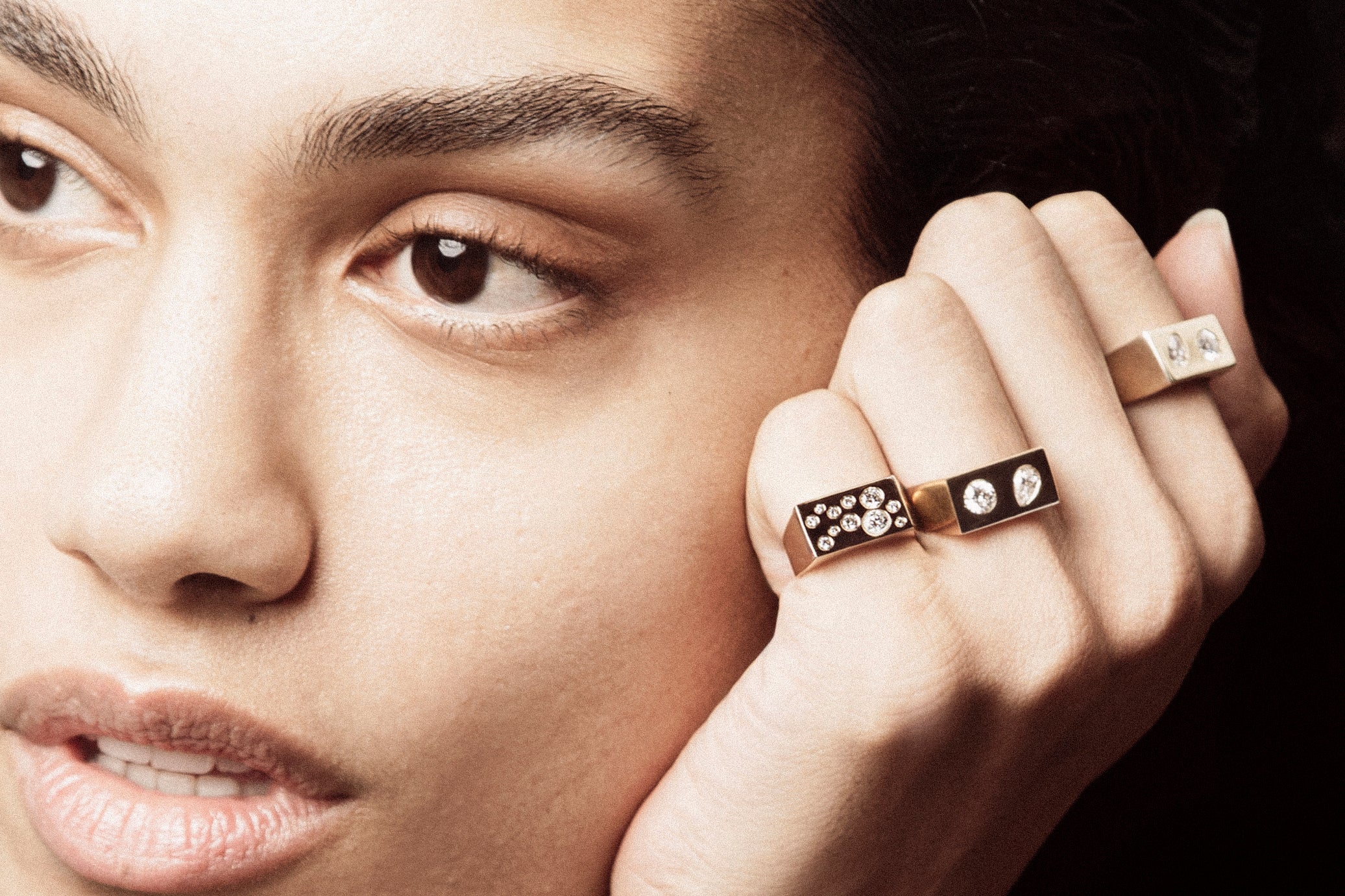 Moonlight Guld og Diamant Ring
