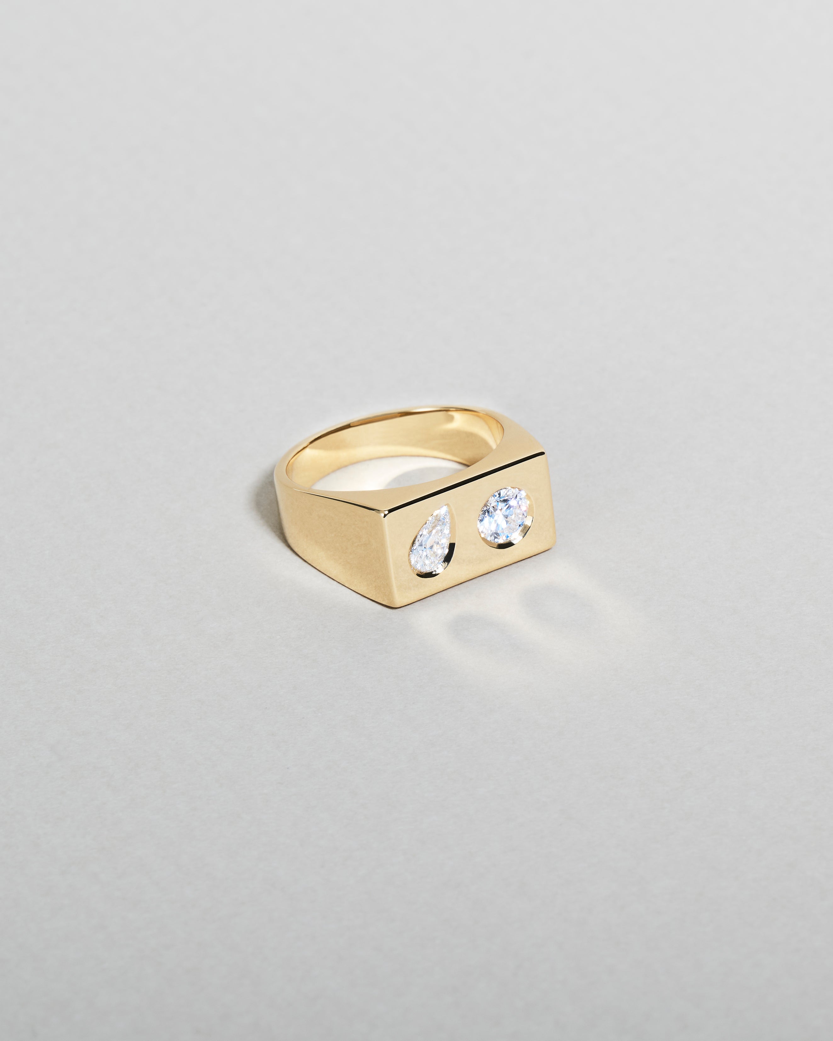 Moonlight Guld og Diamant Ring