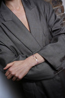 Sunlight Guld, Diamant og Satin Armbånd