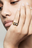 Moonlight Guld og Diamant Ring