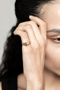 Sunlight Guld og Diamant Ring