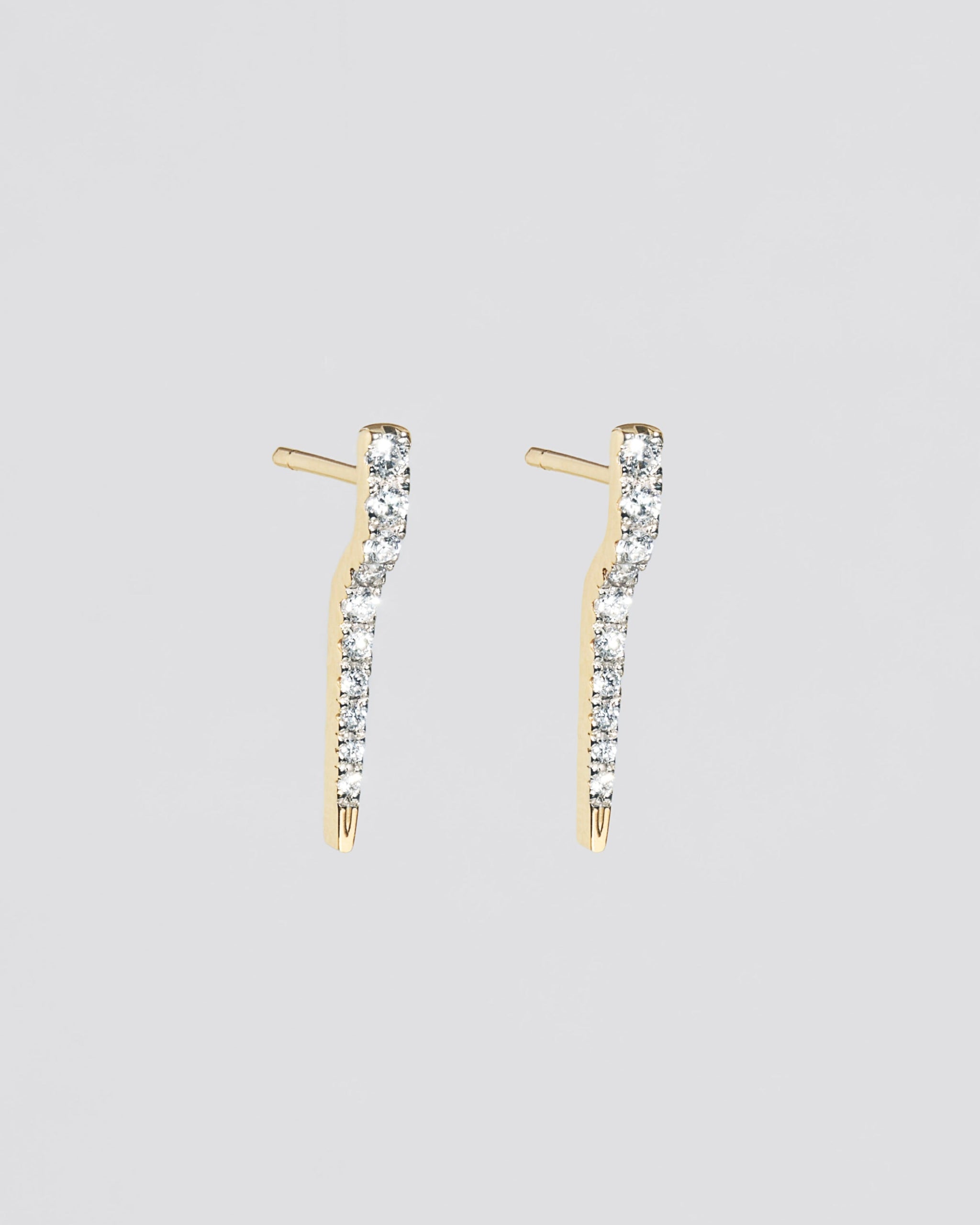 Icicle Earrings Gold and Diamond