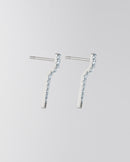 Icicle Sølv og Diamant Øreringe