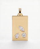 Collier Dog Tag Juniper Or et Diamant