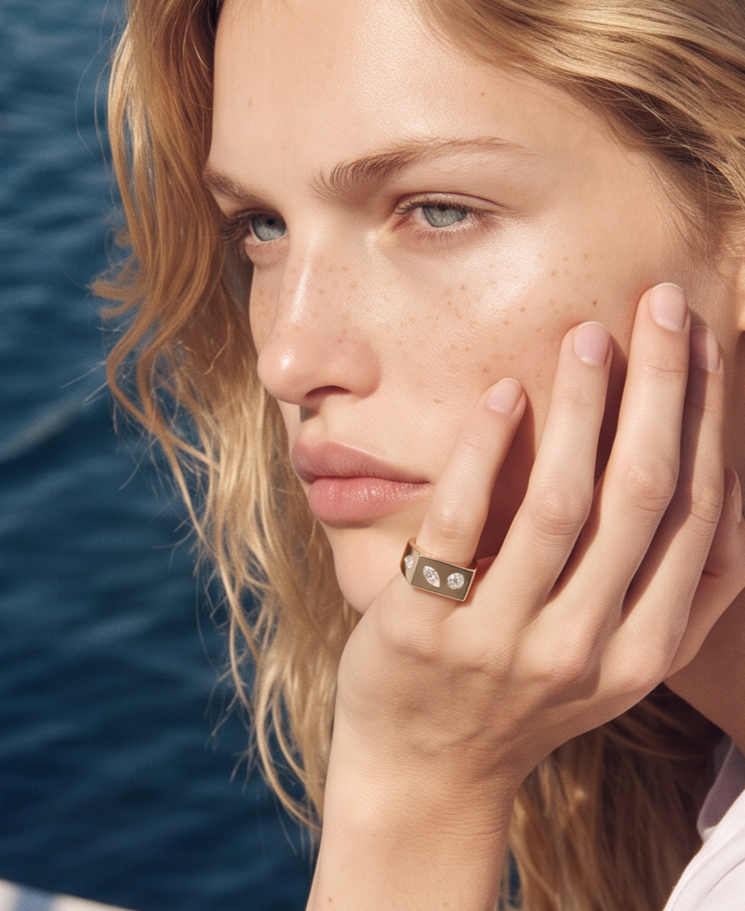 Juniper Guld og Diamant Ring