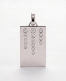 Collier Dog Tag Willow Argent et Diamant